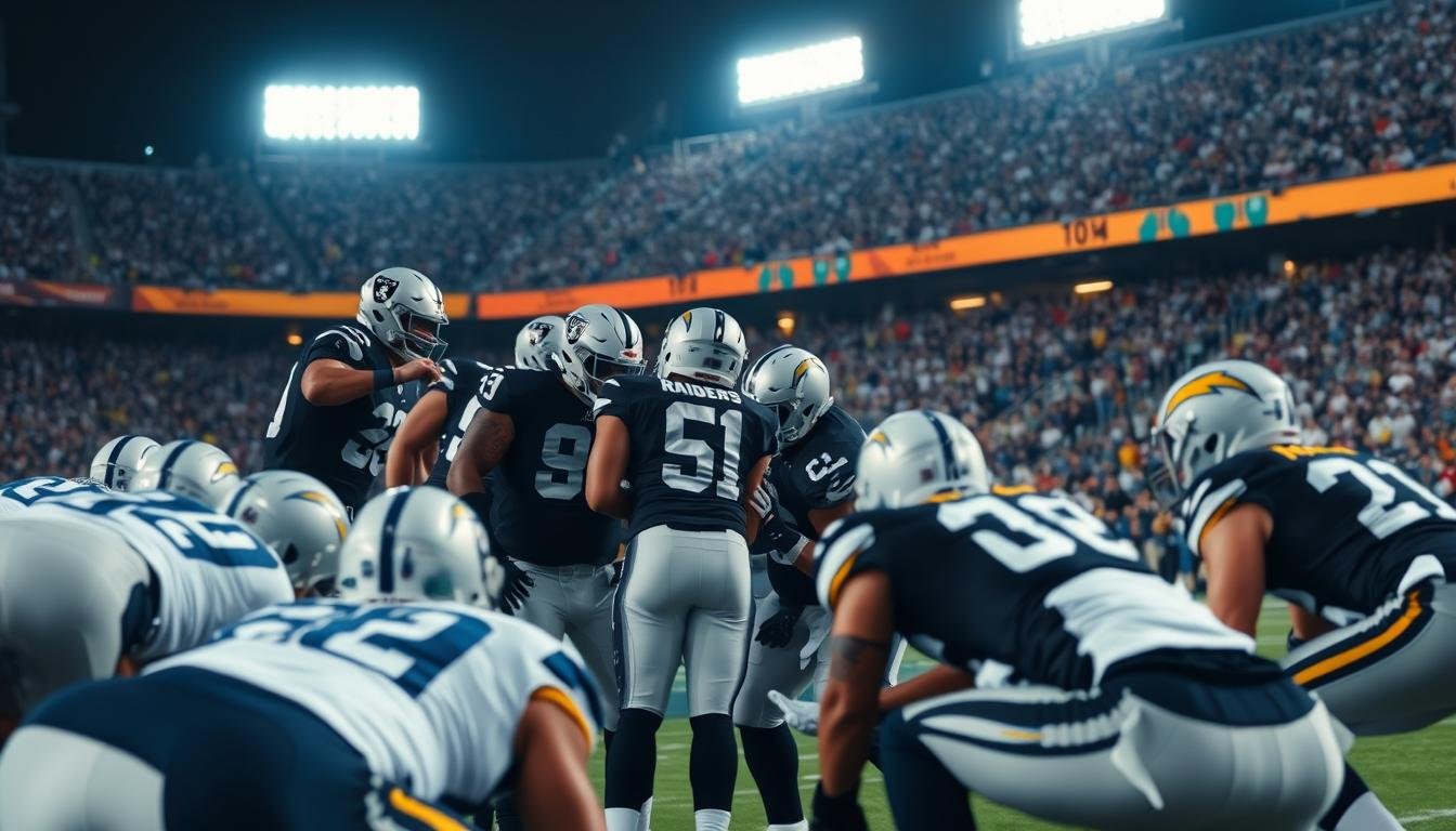 las vegas raiders vs los angeles chargers match player stats