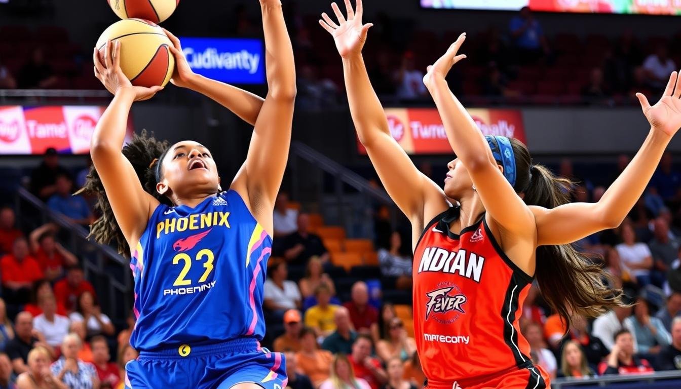 phoenix mercury vs indiana fever match player stats